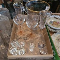 Crystal Wine Chiller, Stemware, Shot Glasses, ect.