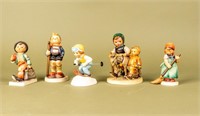 Lot of Five Goebel Hummel Figurines