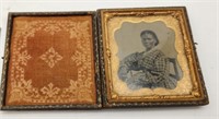 Early Cased Tintype of African American Female