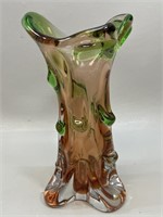 MCM Beranek Moser Style Glass Vase. Glasshut