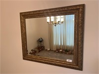 Framed Beveled Mirror - 38x32"