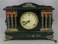 Wood, Metal & Glass Sessions Mantle Clock
