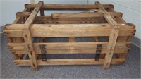 Antique wood crate 39.5 in by 25 in by 17.5 in