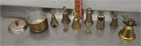 Brass bells & pot, see pics