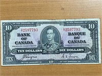 1937 Cdn $10 Bill