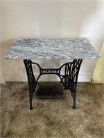 Singer sewing stand with granite top