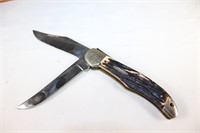 Vtg 1960s Kabar 1184 Double Blade Knife