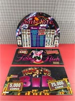 SLOT MACHINE ART GLASS GREAT FOR WALL DISPLAY