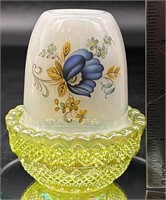 Mosser Hp Floral Topaz Opal Irid Fairy Lamp Uv
