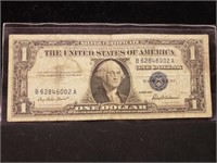 1957 blue seal $1 bill
