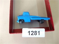 1950's 4" Blue Plastic Flatbed Diecast Truck