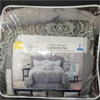 New King Sz. Comforter Set  Shades of Grey