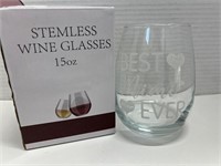 "Best Mimi Ever" Wine Glass - NEW