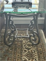 Bernhardt Fine Iron Fleur Style Side Table