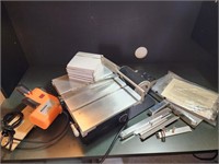 Mini table saw with Auxillary tilting table and