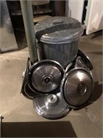 Trash Can And Hub Caps