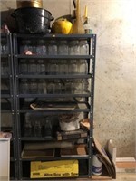 Metal Shelf 30x59x12, Canning Jars And