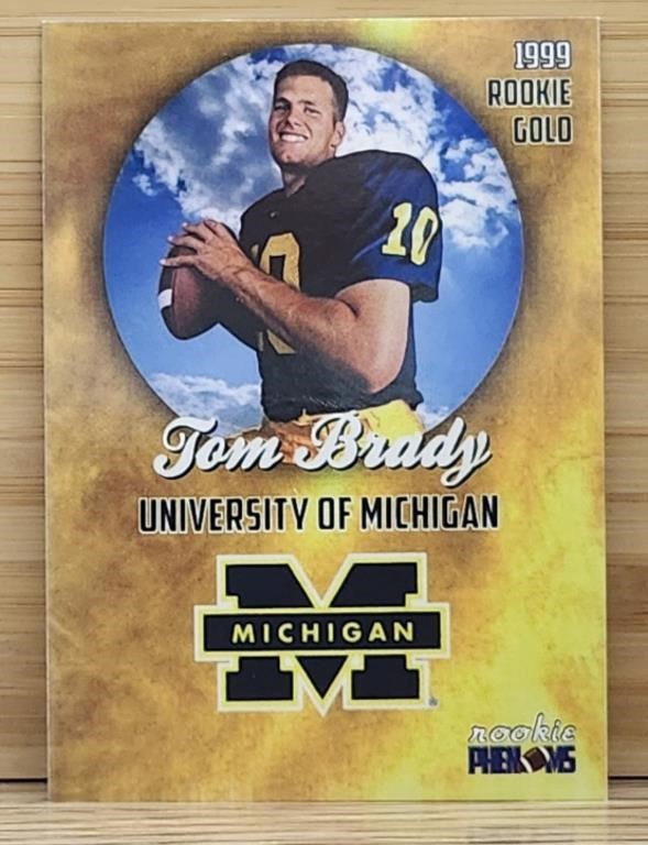 Tom Brady 1999 Rookie Gold Michigan