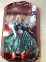 1995 Happy Holidays Barbie, box is torn