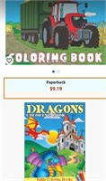 Tractor & Dragons Coloring Books: for Kids Ages