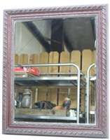Framed Beveled Wall Mirror