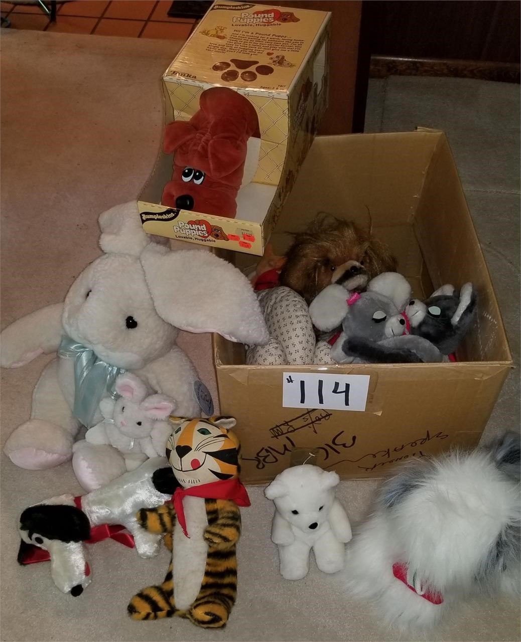 Box Full of Stuffed Animals