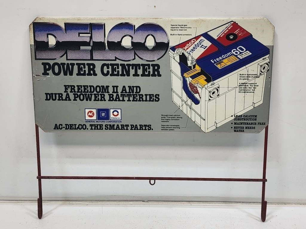 AC Delco Batteries Rack Topper Sign