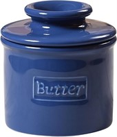 Butter Bell Crock  Royal Blue  Glossy Finish