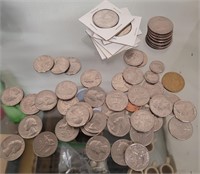 $10.00 + In Modern Coins Mostly Quarters and Halfs