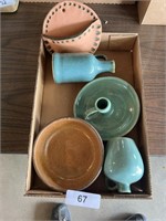 McCoy Bowl + (4) Other Pottery Decor Items