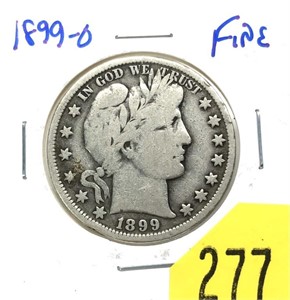 1899-O Barber half dollar