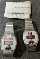 2 Men's Watches Ih Case, International Harvester,