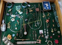 Estate Costume Jewelry. Necklaces, Bracelets,