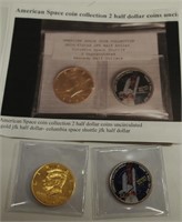American Space Coin Collection 2 Half Dollars/UNC