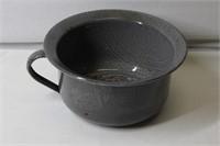 Vintage Enamelware Chamber Pot