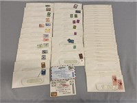 50 Envelopes Of Vintage Stamps