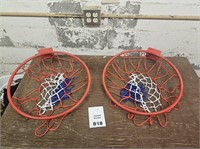 2 Basketball rims with nets