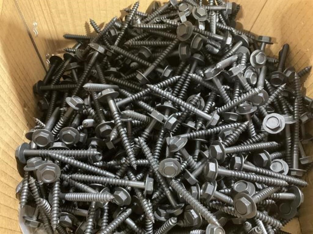 Box of #14-10 x 2 1/2 Hex Washer Head Screws