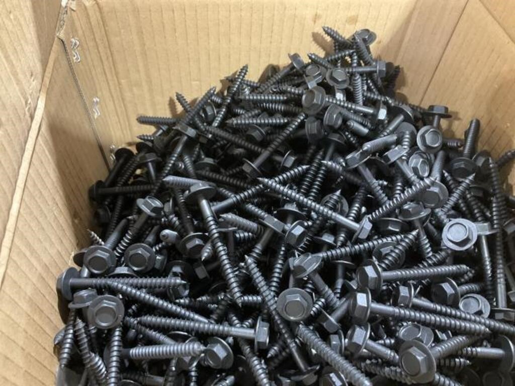 Box of #14-10 x 2 1/2 Hex Washer Head Screws