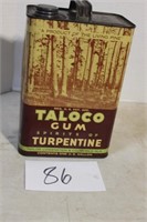 1 GALLON TALOCO TURPENTINE CAN