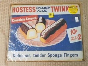 Hostess Creme Filled Twinkies Metal Sign
