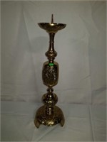 Stunning Asian Large Brass Candleholder