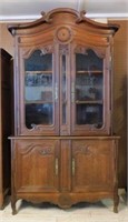 Gorgeous Well Carved French Normandy Oak Bookcase.