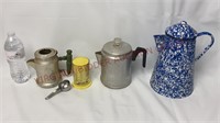 Vintage Coffee Pots, Coffee Scoop & Measure