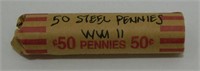 50 WWII Lincoln Steel Cents