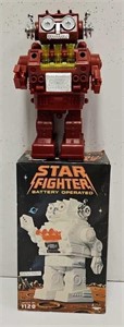 #1120 Star Fighter Battery Op Robot w/Orig Box