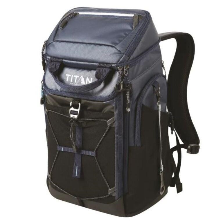 Titan Deep Freeze 26 Can Backpack Cooler, Blue