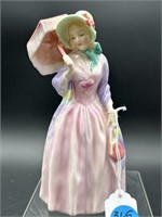 7 IN ROYAL DOULTON 'MISS DEMURE' FIGURINE