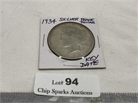 1934 Silver Peace Dollar, Key Date