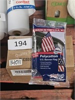 5pc poly cotton US banner flags